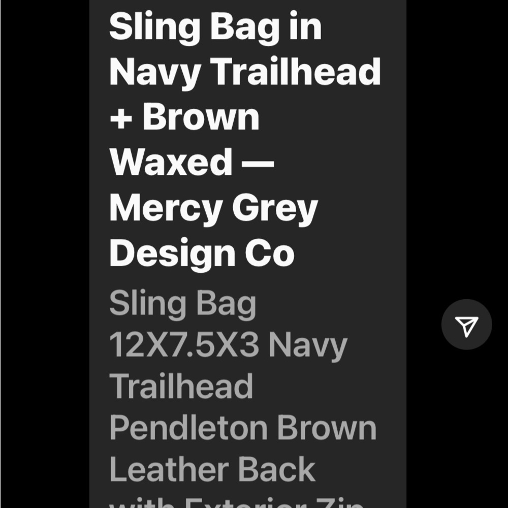 Original Mercy Grey Custom Pendleton Shoulder Bag… - image 1